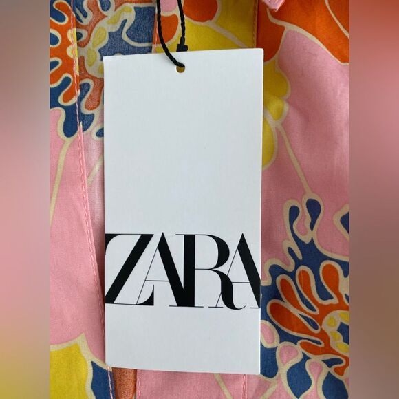 Zara Cover Up Oversize Beach Dress Tunic Size M • NEW WITH TAGS • - Picture 12 of 14